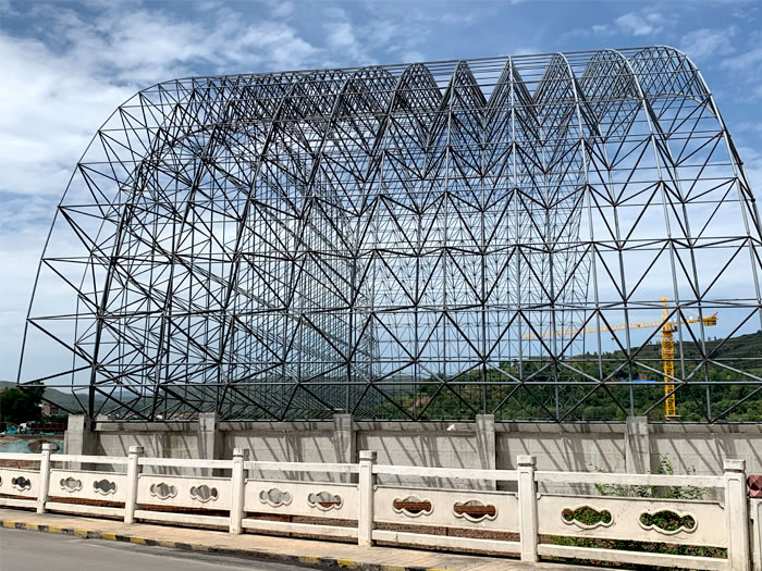 宁波山寨矿储煤棚网架